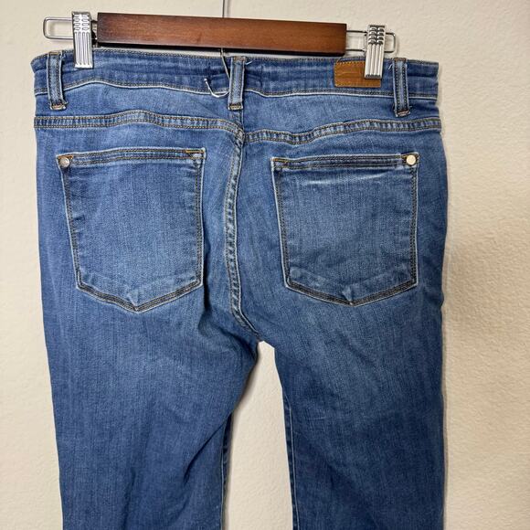 Judy Blue Womens Straight Leg Jeans Size 11/30 Dark Wash Stretch Denim Mid Rise - Picture 6 of 11